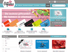 Tablet Screenshot of giftcards.nl