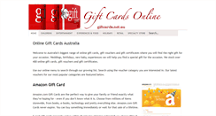 Desktop Screenshot of giftcards.net.au